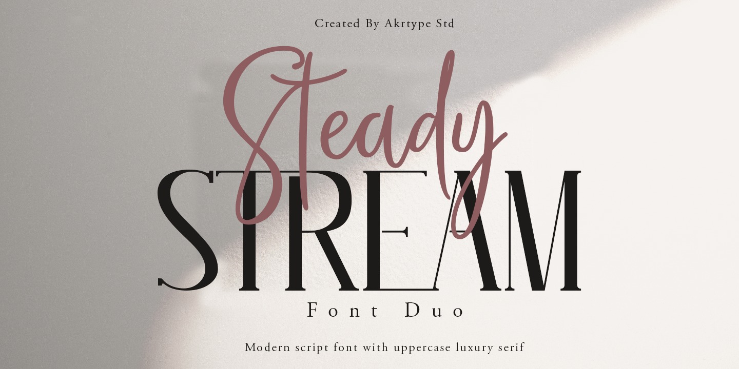 Steady Stream Font preview